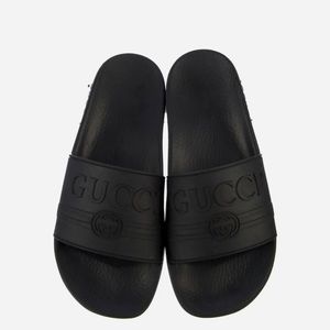 Gucci rubber slides sandals